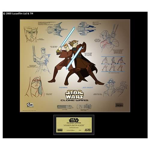 Star Wars Clone Wars Anakin Skywalker Model Sheet